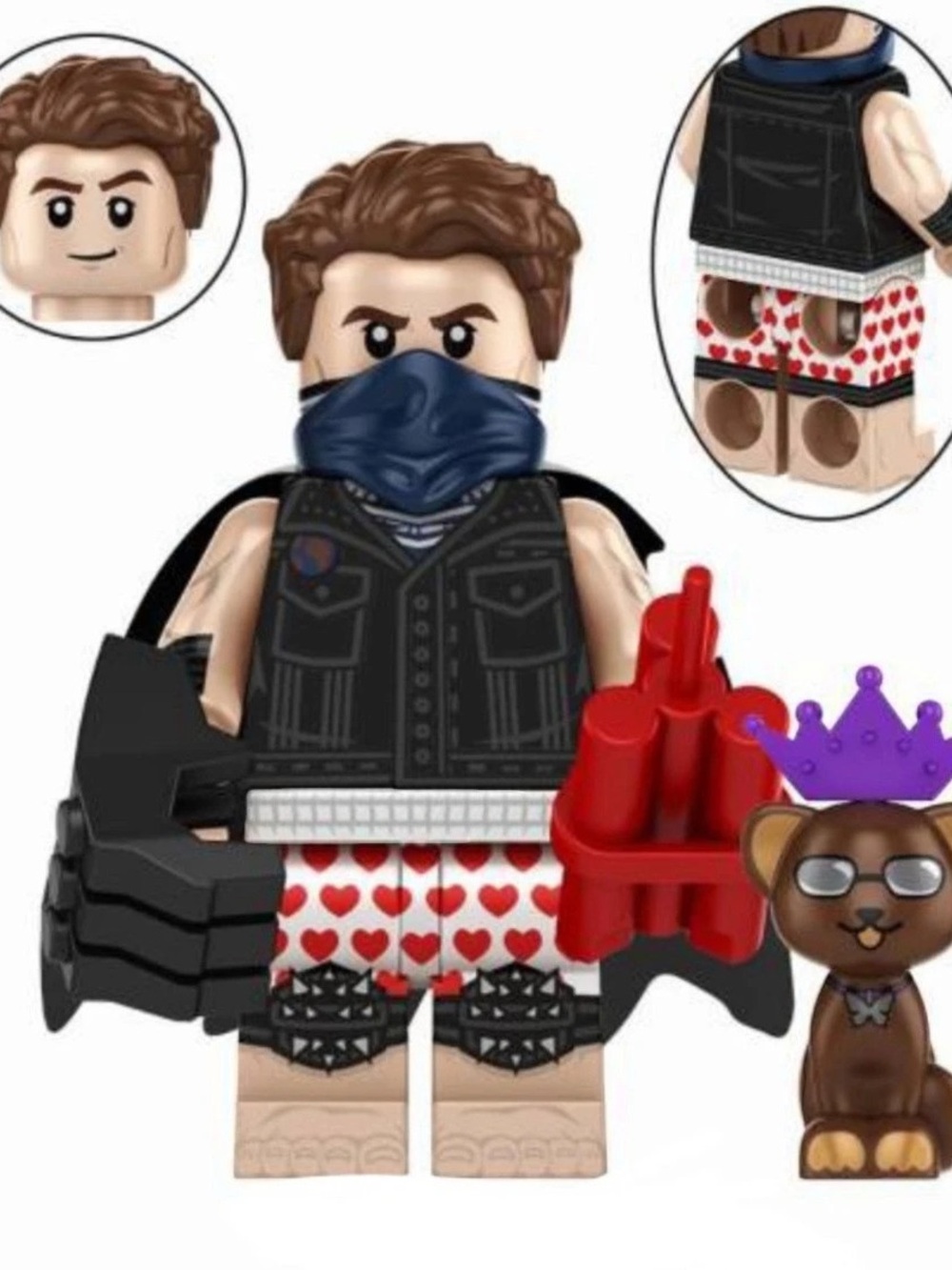 SDCC Dungeon Crawler Carl with Princess Donut the Queen Anne Chonk minifigure